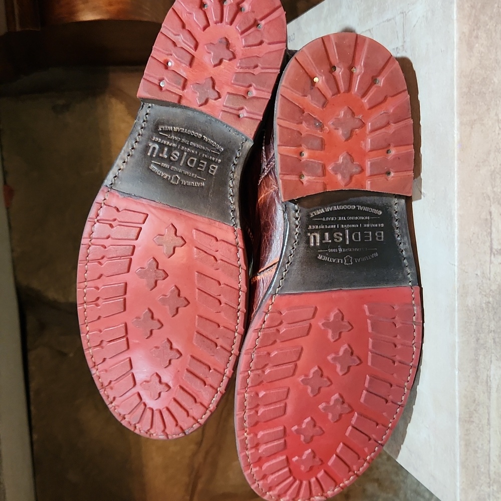 BED|STU Women's Leather Boots, Color: Cranberry. Size: 7 - Picture 5 of 5